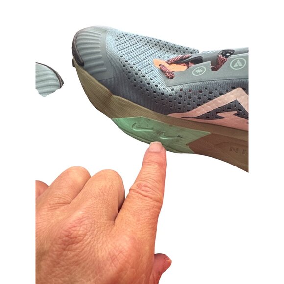 Nike ZoomX Trail Mens greeen black trail running sneakers size 13 SKU 8859 - Picture 10 of 16